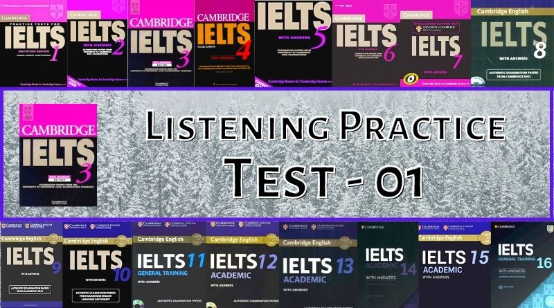 Cambridge IELTS 3 Listening Test 1 [Answers + PDF + Transcript]