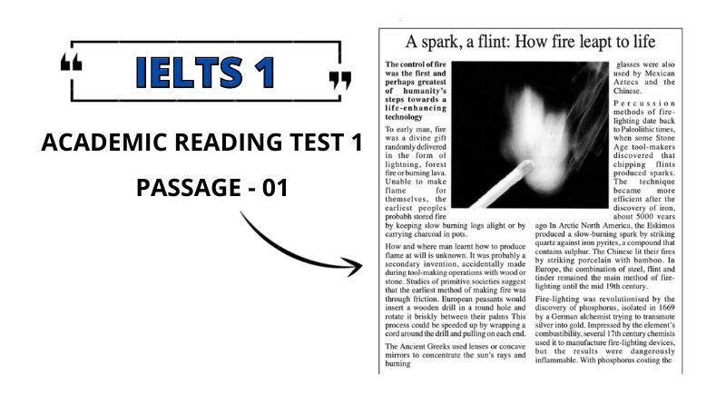 [IELTS 1] A Spark A flint: How Fire Leapt To Life answers