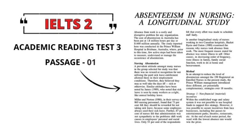 ABSENTEEISM IN NURSING: Reading Answers