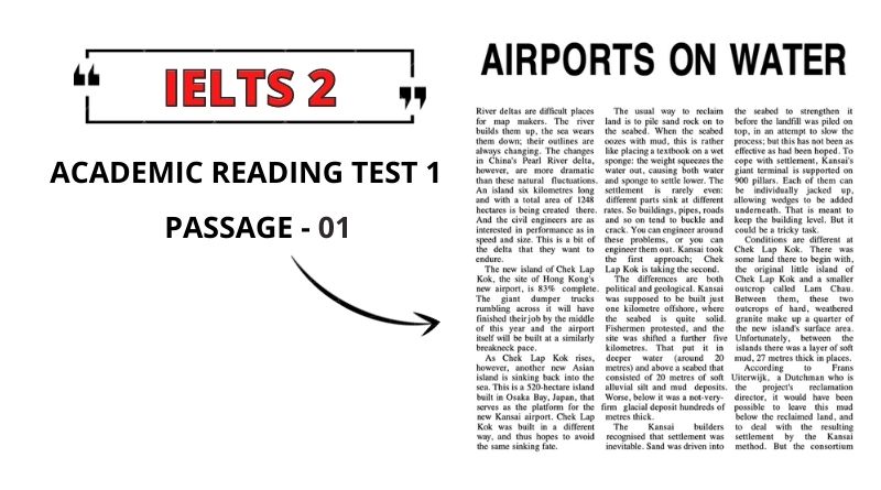 AIRPORTS ON WATER: Reading Answers