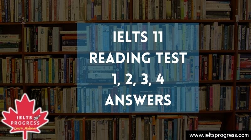 Cambridge IELTS 11 Reading Test 1-2-3-4 Answers