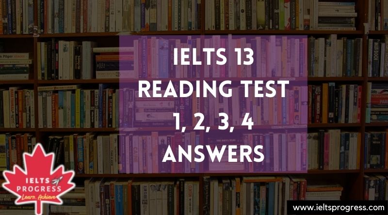 Cambridge 13 Reading Test 1-2-3-4 Answers