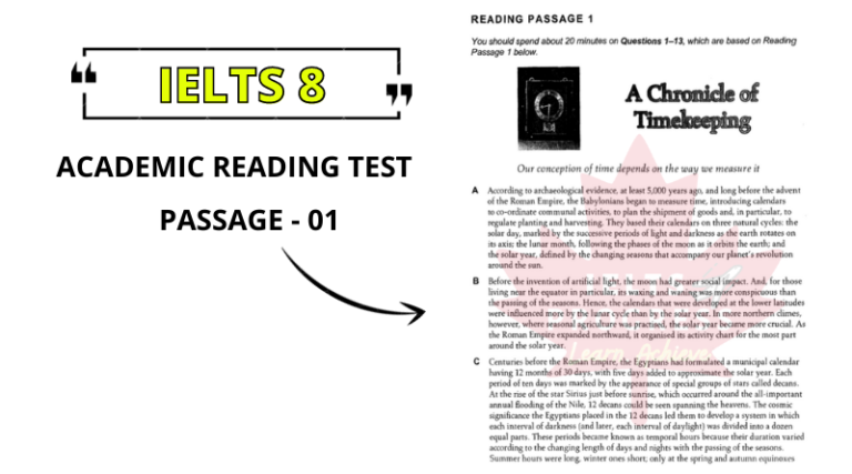 A Chronicle of Timekeeping Reading Answers PDF