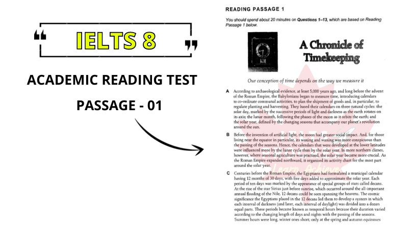 A Chronicle of Timekeeping Reading Answers PDF