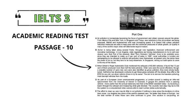 Air Pollution (Port One): Reading Answers PDF