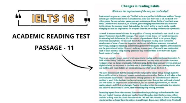 Changes in reading habits answers pdf