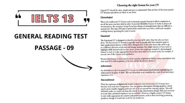 Choosing the right format for your CV answers
