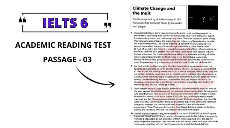 Climate Change and the Inui Reading Answers PDF