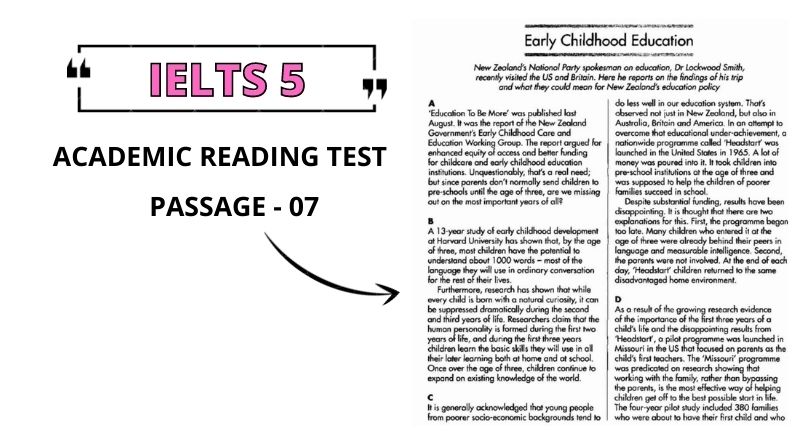 Early Childhood Education Reading Answers PDF IELTSProgress Com