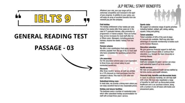JLP RETAIL: STAFF BENEFITS reading answers PDF