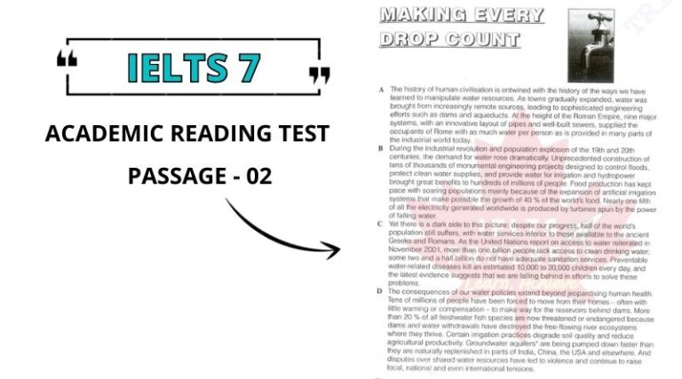 Making Every Drop Count Reading Answers PDF