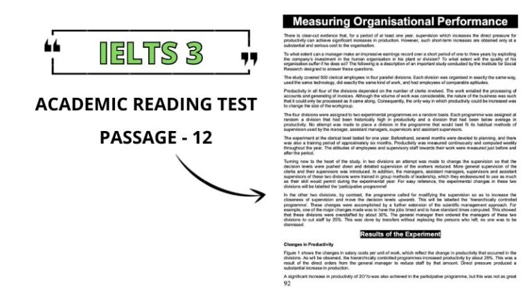 Measuring Organisational Performance: Reading Answers PDF