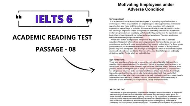 Motivating Employees Under Adverse Condition Reading Answers pdf