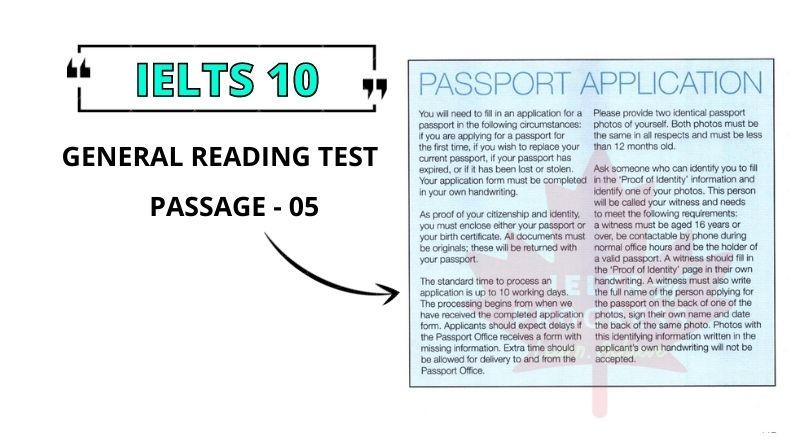Passport Application reading answers pdf