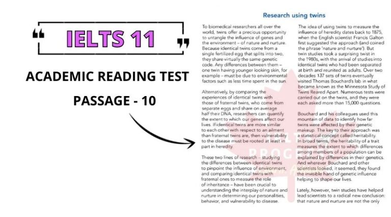 Research Using Twins: Reading Answers & PDF