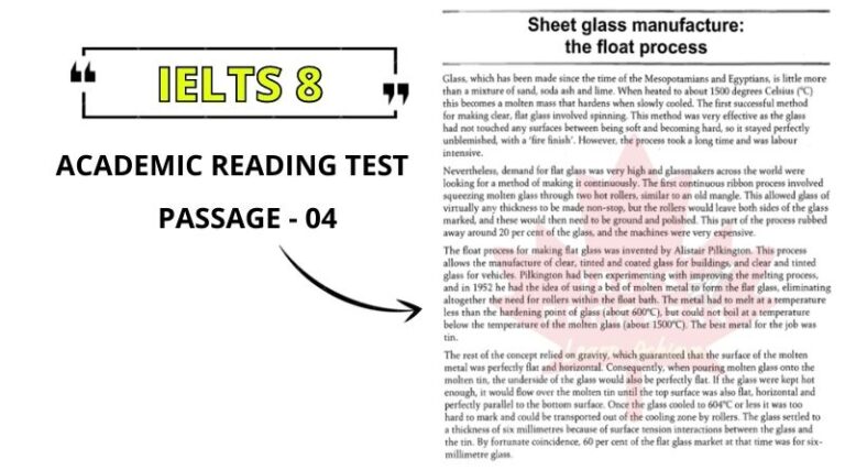 Sheet Glass Manufacture Reading Answers & PDF