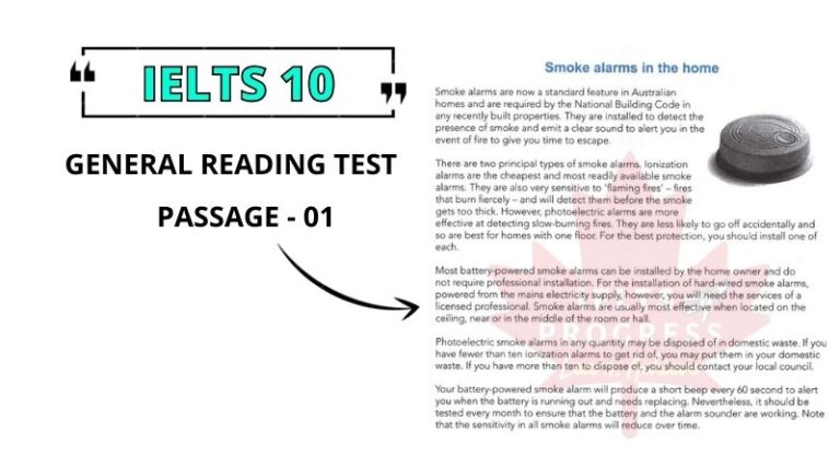 Smoke Alarms in the home reading answers pdf