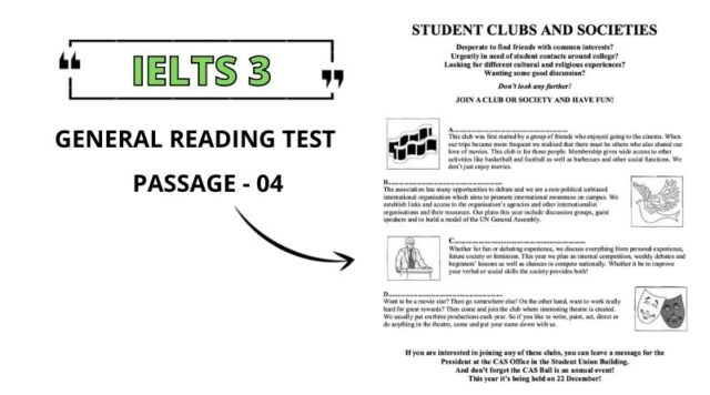Student Clubs and Societies Reading Answers