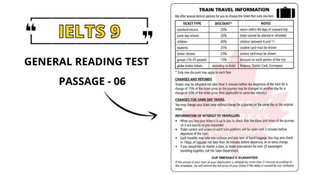 train travel information reading answer