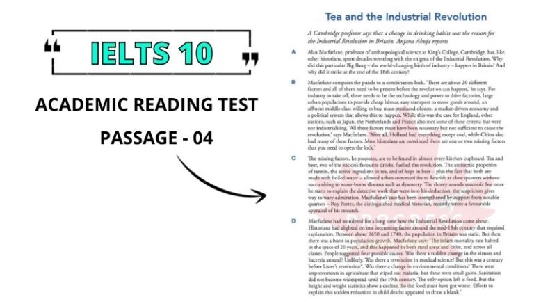 Tea and the Industrial Revolution reading answers pdf