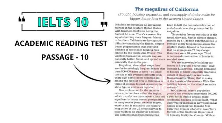 The Megafires of California reading answers pdf