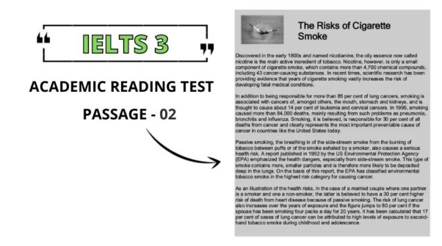 The Risks of Cigarette Smoke: Reading Answers