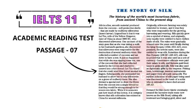 The Story of Silk: Reading Answers & PDF