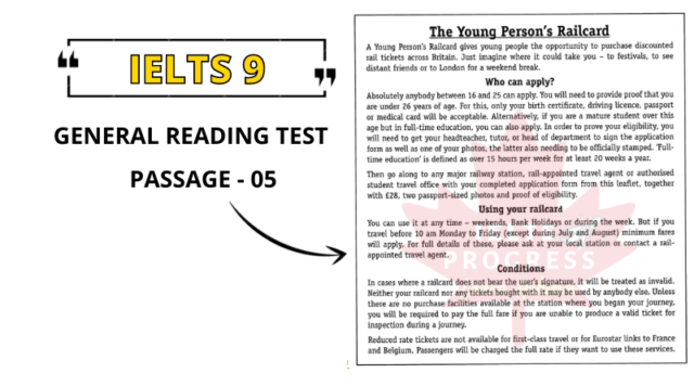 The Young Person's Railcard Reading Answers PDF