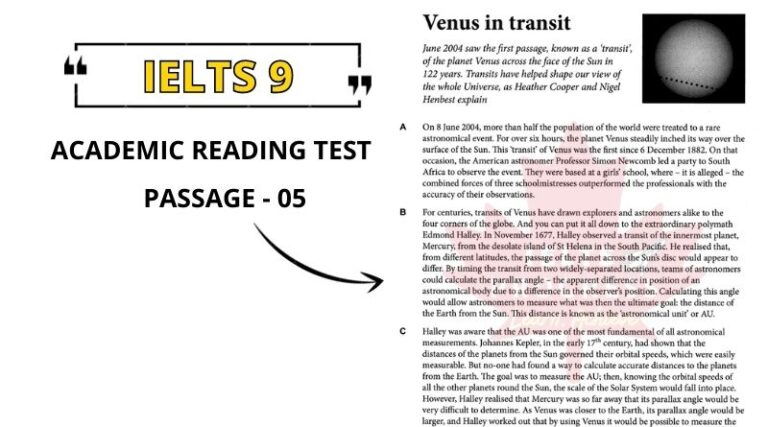 Venus in transit reading answers pdf