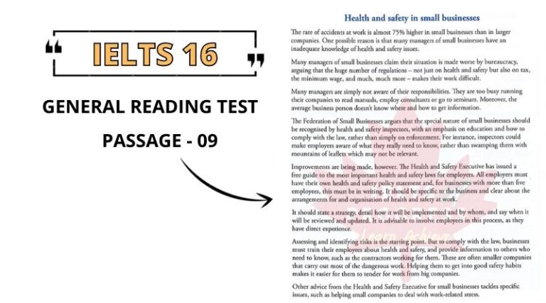 Health and safety in small businesses reading answers