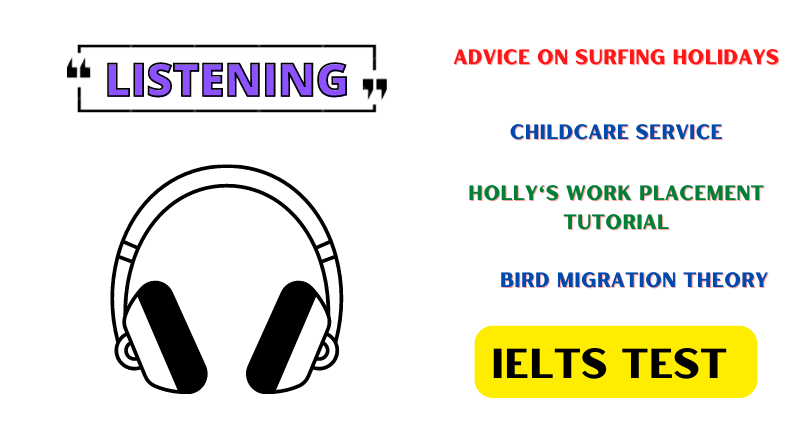 Advice on surfing holidays Childcare service Holly's work placement tutorial Bird Migration Theory Listening Answers
