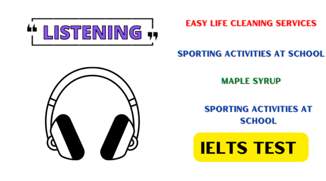 Easy Life Cleaning Services Sporting activities at school Maple Syrup Listening Answers